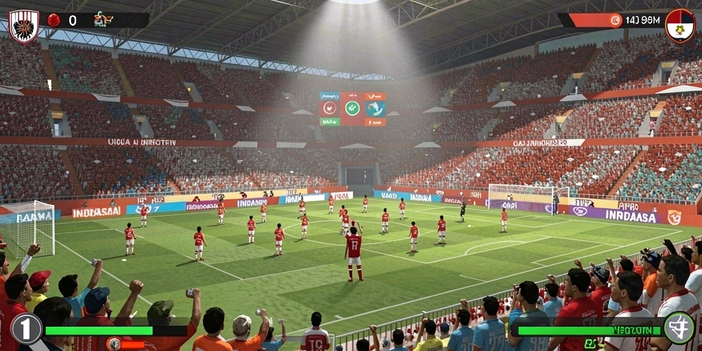 Tangkapan layar menunjukkan mode multiplayer yang seru.