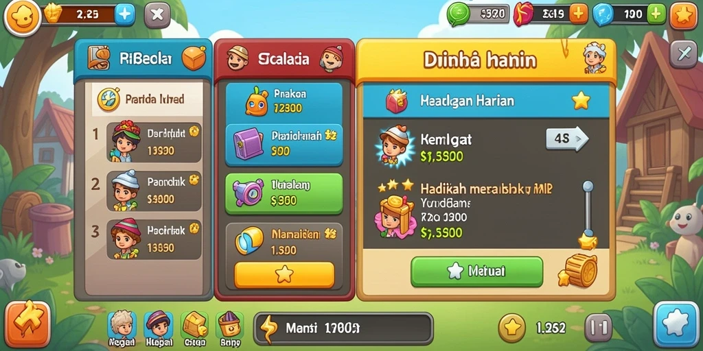 Interaksi sosial dengan pemain lain di KARTUTOTO.