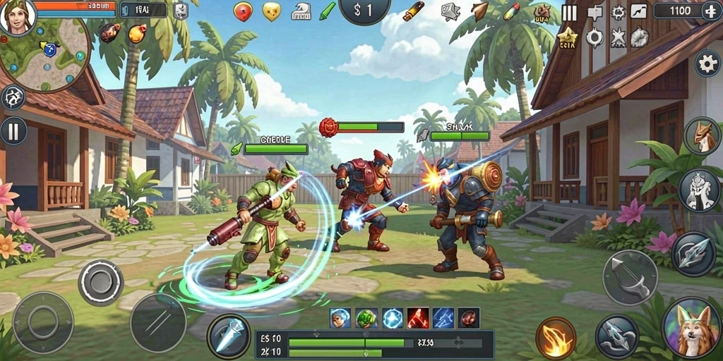 Mode multiplayer yang mendebarkan bersama teman.