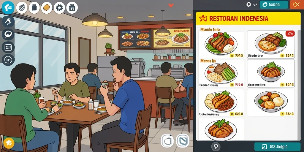 Tangkapan layar memperlihatkan fitur kustomisasi karakter.